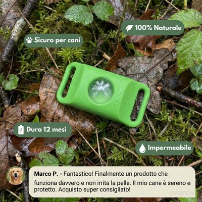 EVARA™ Ciondolo per Cani - Protezione 12 Mesi